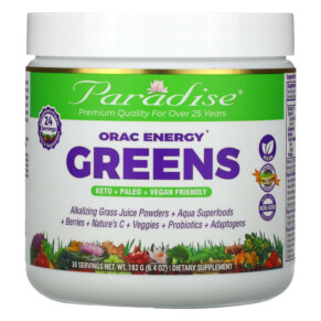 Thực phẩm chức năng Paradise Herbs ORAC Energy Greens 6.4 oz (182 g) 601944777777