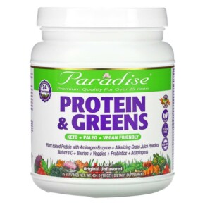 Thực phẩm chức năng Paradise Herbs Protein & Greens Original Unflavored 16 oz (454 g) 601944777906