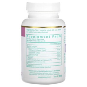 Thành phần vi chất của Paradise Herbs Whole-Woman Collagen 120 Vegetarian Capsules 601944779054