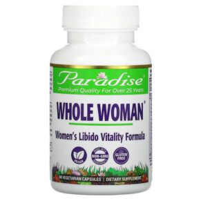 Thực phẩm chức năng Paradise Herbs Whole Woman Women's Libido Vitality Formula 60 Vegetarian Capsules 601944777067