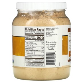 Thành phần vi chất của PB2 Foods Pure Peanut Protein Plant Powder 2 lbs (907 g) 851784007620
