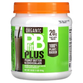 Thực phẩm chức năng PBfit Organic PB Fit Plus Peanut Butter & Chocolate 1 lb (454 g) 856260006593