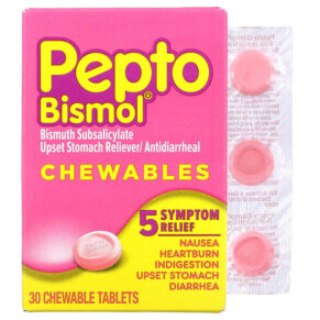 Thực phẩm chức năng Pepto Bismol Pepto Bismol Chewables 30 Chewable Tablets 301490039779