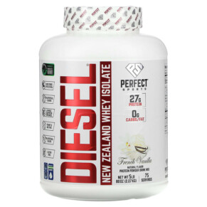 Thực phẩm chức năng Perfect Sports Diesel New Zealand Whey Isolate French Vanilla 5 lb (2.27 kg) 699097710871