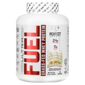 Thực phẩm chức năng Perfect Sports Ultra Fuel Grass-Fed Whey Protein Vanilla Ice Cream 4 lb (1.82 kg) 699097755889
