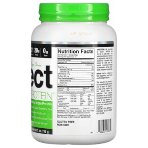 Thành phần vi chất của PEScience Vegan Series Select Protein Vanilla Indulgence 26.7 oz (756 g) 040232199875