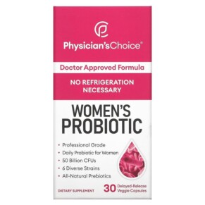 Thực phẩm chức năng Physician's Choice Women's Probiotic 50 Billion CFUs 30 Delayed-Release Veggie Capsules 854226008506
