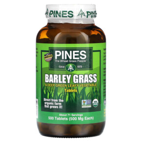 Thực phẩm chức năng Pines International Barley Grass 500 Tablets 043952000384