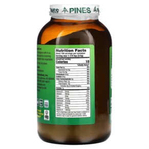 Thành phần vi chất của Pines International Wheat Grass Powder 24 oz (680 g) 043952000414