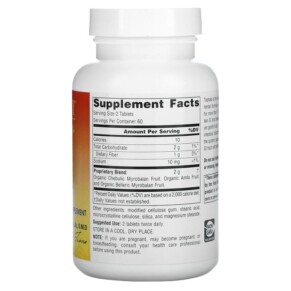 Thành phần vi chất của Planetary Herbals Ayurvedics Triphala 1.000 mg 120 Tablets 021078106296