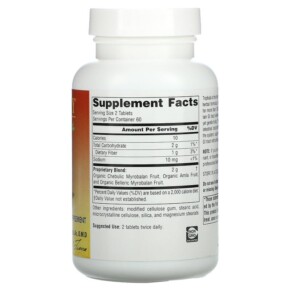 Thành phần vi chất của Planetary Herbals Ayurvedics Triphala Gold 1.000 mg 120 Tablets 021078106333