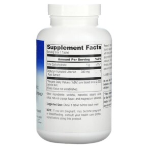 Thành phần vi chất của Planetary Herbals DGL Deglycyrrhizinated Licorice 200 Chewable Tablets 021078105015