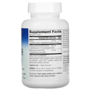 Thành phần vi chất của Planetary Herbals Full Spectrum Andrographis 400 mg 120 Tablets 021078104889