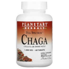 Thực phẩm chức năng Planetary Herbals Full Spectrum Chaga 1.000 mg 60 Tablets 021078106661