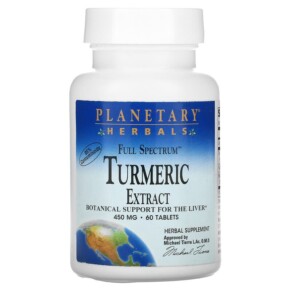 Thực phẩm chức năng Planetary Herbals Full Spectrum Turmeric Extract 450 mg 60 Tablets 021078103981