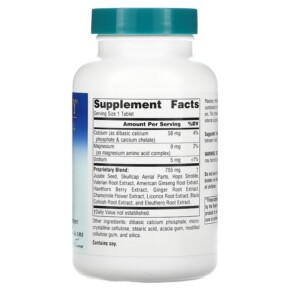 Thành phần vi chất của Planetary Herbals Stress Free Botanical Stress Relief 815 mg 90 Tablets 021078101055