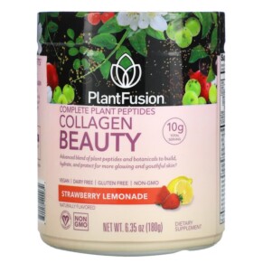 Thực phẩm chức năng PlantFusion Complete Plant Peptides Collagen Beauty Strawberry Lemonade 6.35 oz (180 g) 840052400034