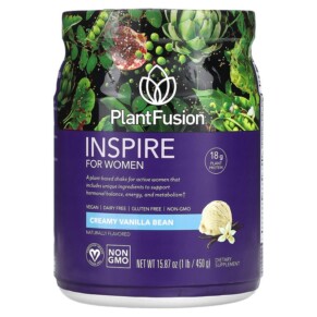 Thực phẩm chức năng PlantFusion Inspire for Women Creamy Vanilla Bean 1 lbs (450 g) 840052400089
