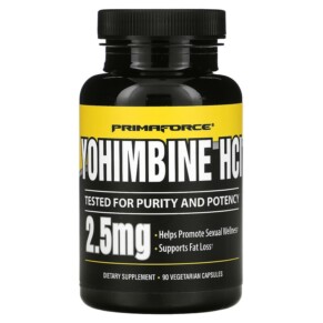 Thực phẩm chức năng Primaforce Yohimbine HCl 2.5 mg 90 Vegetarian Capsules 811445020399