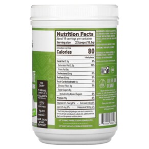 Thành phần vi chất của Primal Kitchen Collagen Keto Latte Matcha 9.33 oz (264.6 g) 850004639306