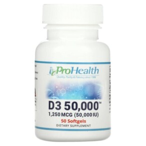 Thực phẩm chức năng ProHealth Longevity Vitamin D3 50.000 1.250 mcg (50.000 IU) 50 Softgels 850023410153