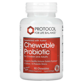 Thực phẩm chức năng Protocol for Life Balance Chewable Probiotic For Children and Adults 2 Billion 90 Chewables 707359129368