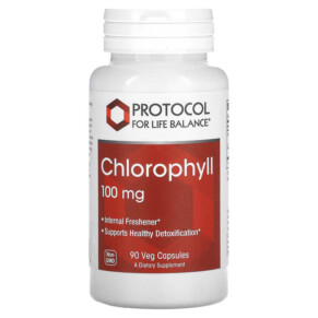 Thực phẩm chức năng Protocol for Life Balance Chlorophyll 100 mg 90 Veg Capsules 707359126459