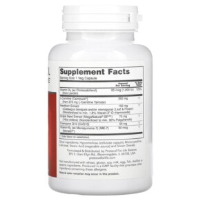 Thành phần vi chất của Protocol for Life Balance Clinical Cardio-6 90 Veg Capsules 707359133839