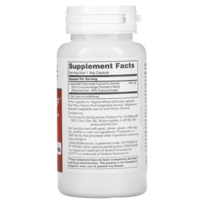 Thành phần vi chất của Protocol for Life Balance Cogumin SLCP 400 mg 50 Veg Capsules 707359123953