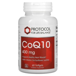 Thực phẩm chức năng Protocol for Life Balance CoQ10 400 mg 60 Softgels 707359131989