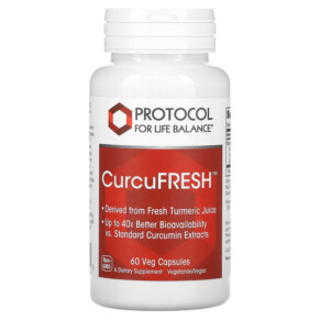 Thực phẩm chức năng Protocol for Life Balance CurcuFRESH 60 Veg Capsules 707359149373