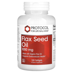 Thực phẩm chức năng Protocol for Life Balance Flax Seed Oil 1.000 mg 120 Softgels 707359117709