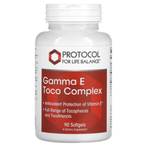 Thực phẩm chức năng Protocol for Life Balance Gamma E Toco Complex 90 Softgels 707359108189