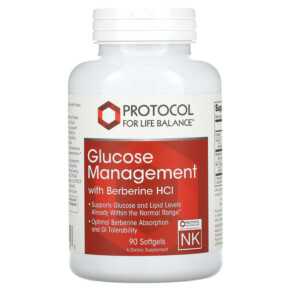 Thực phẩm chức năng Protocol for Life Balance Glucose Management with Berberine HCl 90 Softgels 707359146006