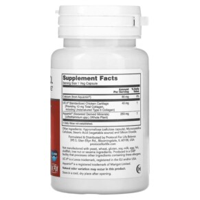 Thành phần vi chất của Protocol for Life Balance Joint-UC 60 Veg Capsules 707359131347