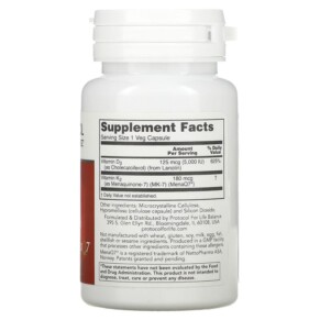 Protocol for Life Balance K2 MK-7 & D3 60 Veg Capsules 3 Thành phần vi chất của Protocol for Life Balance K2 MK-7 & D3 60 Veg Capsules 707359103849