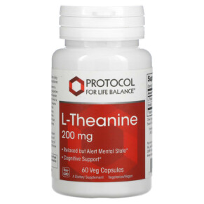 Thực phẩm chức năng Protocol for Life Balance L-Theanine 200 mg 60 Veg Capsules 707359101470