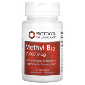 Thực phẩm chức năng Protocol for Life Balance Methyl B12 10.000 mcg 60 Lozenges 707359104976