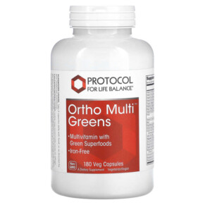 Thực phẩm chức năng Protocol for Life Balance Ortho Multi Greens 180 Veg Capsules 707359137882