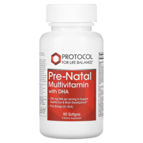 Thực phẩm chức năng Protocol for Life Balance Pre-Natal Multivitamin with DHA 250 mg 90 Softgels 707359138094