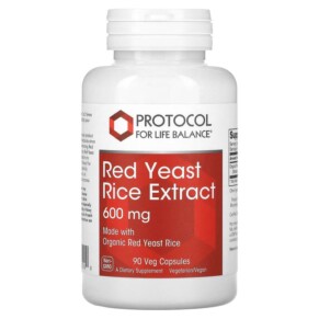 Thực phẩm chức năng Protocol for Life Balance Red Yeast Rice Extract 600 mg 90 Veg Capsules 707359135000