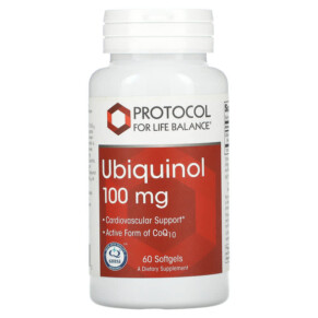 Thực phẩm chức năng Protocol for Life Balance Ubiquinol 100 mg 60 Softgels 707359131422