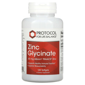 Thực phẩm chức năng Protocol for Life Balance Zinc Glycinate 30 mg 120 Softgels 707359115545