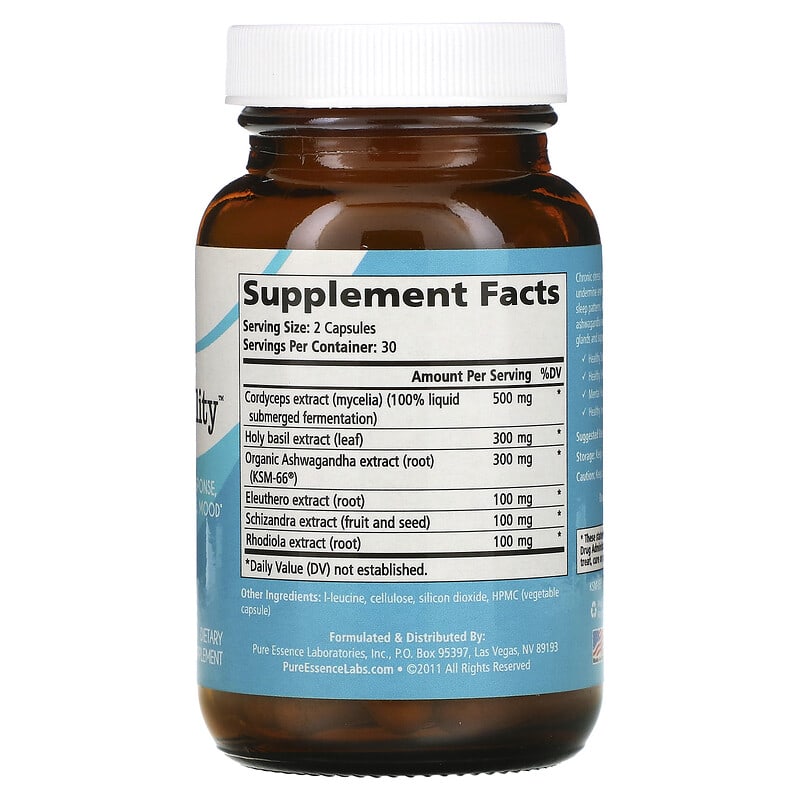 Pure Essence AdrenalStability 60 Vegi-Caps 2 Thành phần vi chất của Pure Essence AdrenalStability 60 Vegi-Caps 659670130021
