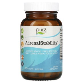 Thực phẩm chức năng Pure Essence AdrenalStability 60 Vegi-Caps 659670130021