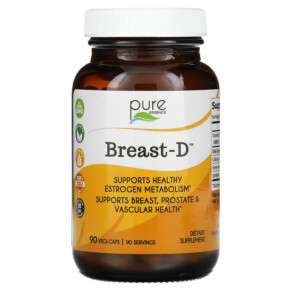 Thực phẩm chức năng Pure Essence Breast-D Supports Breast Prostate & Vascular Health 90 Vegetarian Capsules 659670260025