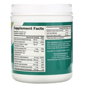 Thành phần vi chất của Pure Essence Ionic-Fizz Magnesium Plus Orange-Vanilla 12.06 oz (342 g) 659670031076