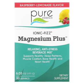 Thực phẩm chức năng Pure Essence Ionic-Fizz Magnesium Plus Raspberry Lemonade 30 Packets 0.2 oz (5.7 g) Each 659670031120
