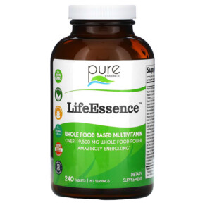 Thực phẩm chức năng Pure Essence LifeEssence Whole Food Based Multivitamin 240 Tablets 659670010088