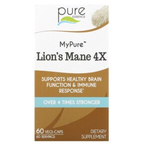 Thực phẩm chức năng Pure Essence MyPure Lion's Mane 4X 60 Vegi-Caps 659670922022